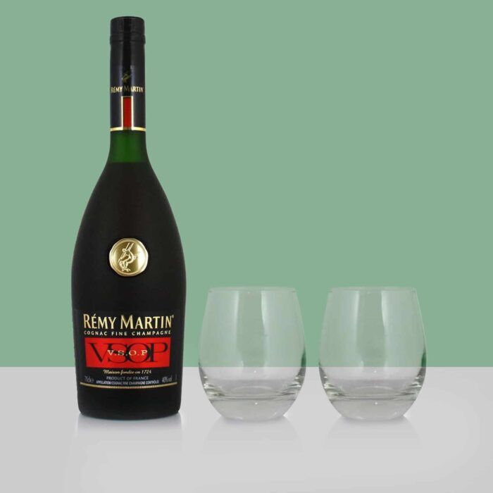 Rémy Martin VSOP + 2 Bicchieri